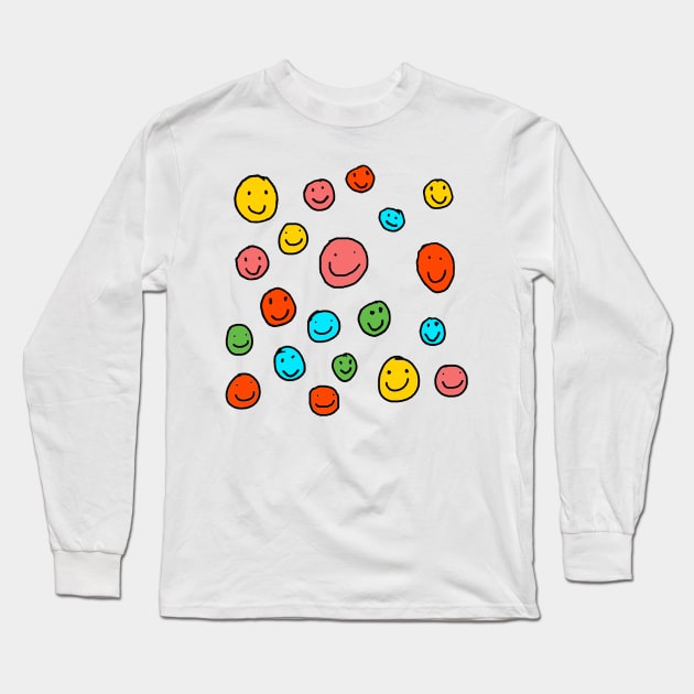 Smile Faces Long Sleeve T-Shirt by jhsells98